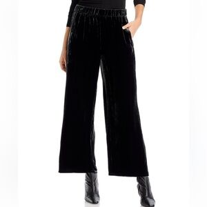 Eileen Fisher Velvet Wide Leg Ankle Pants